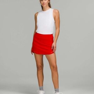 Lululemon Athletica Red Hotty Hot Skirt